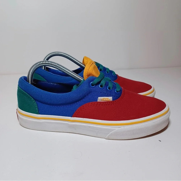 Vans Off the Wall Era Primary color block sneakers kids 4 womens 5.5 (213 Box 25 - Picture 2 of 9